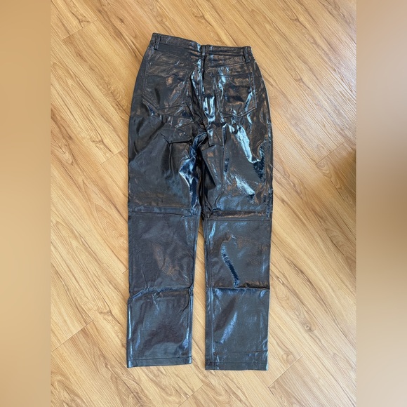 Abercrombie & Fitch Glossy Black Trousers - Picture 9 of 9